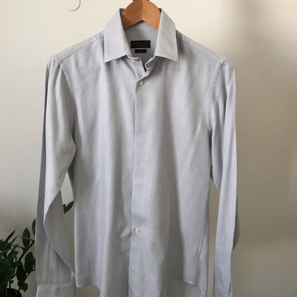 Zara grey supersoft dressy slim fit